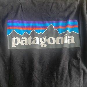 Black Patagonia long sleeve tee shirt